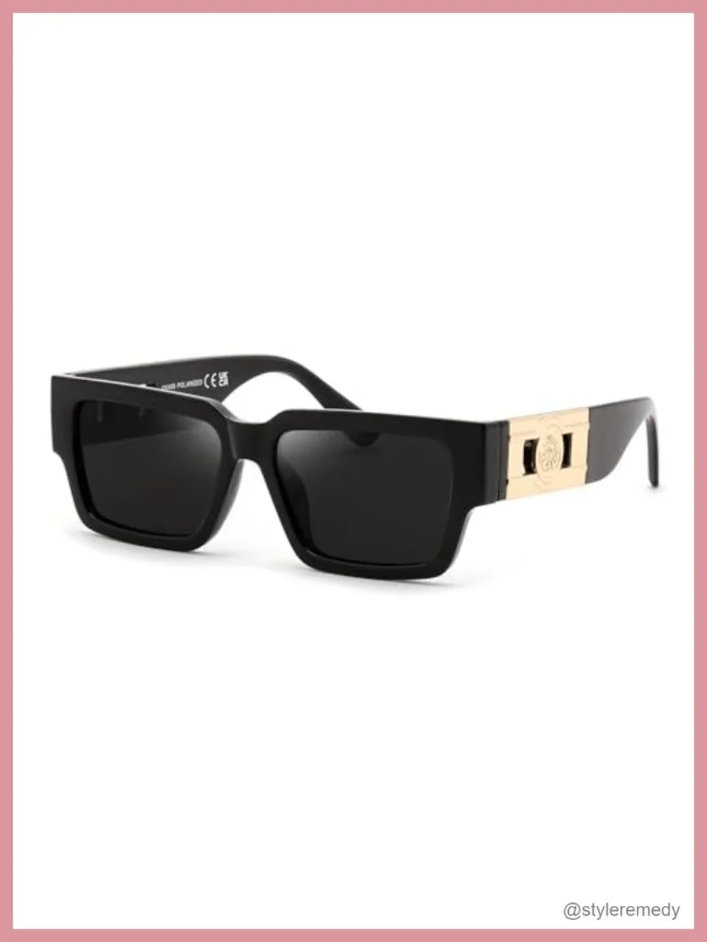 Retro Square Polarized Sunglasses with UV400 Protection